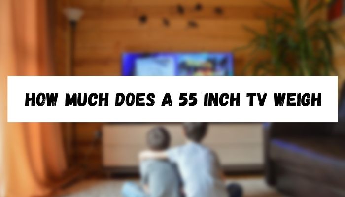 How Much Does a 55 Inch TV Weigh