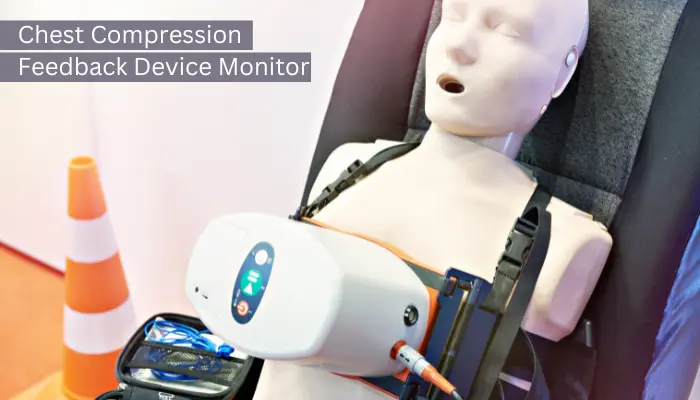 what does a chest compression feedback device monitor